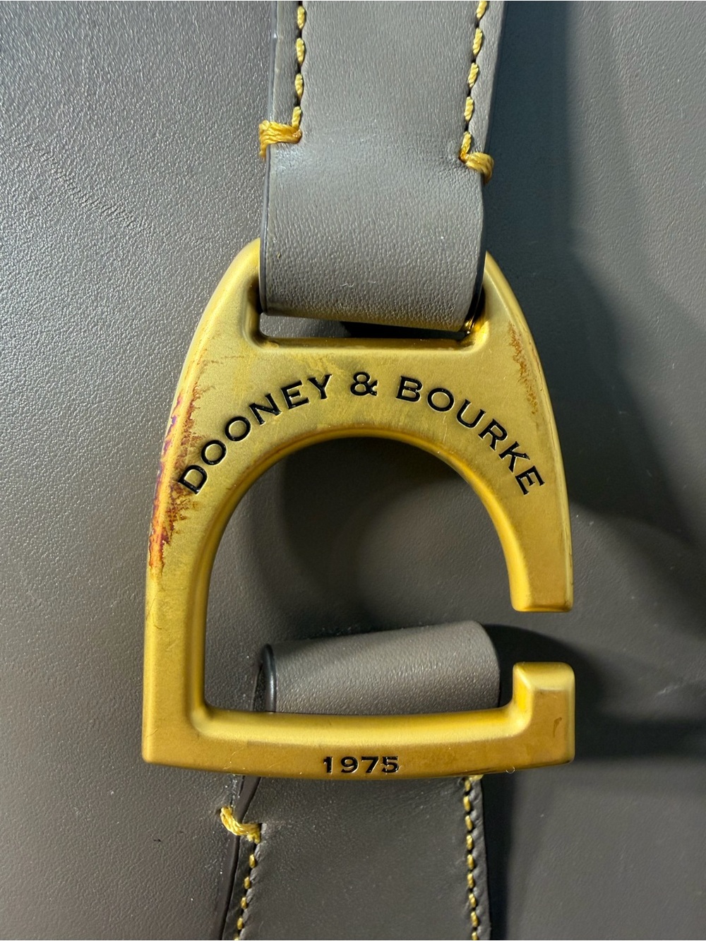 Dooney & Bourke Emerson Michaela Taupe Leather Crossbody Luxury Bag Purse - Picture 8 of 8